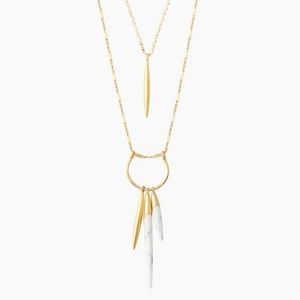 NEW STELLA DOT QUILL LAYERING NECKLACE